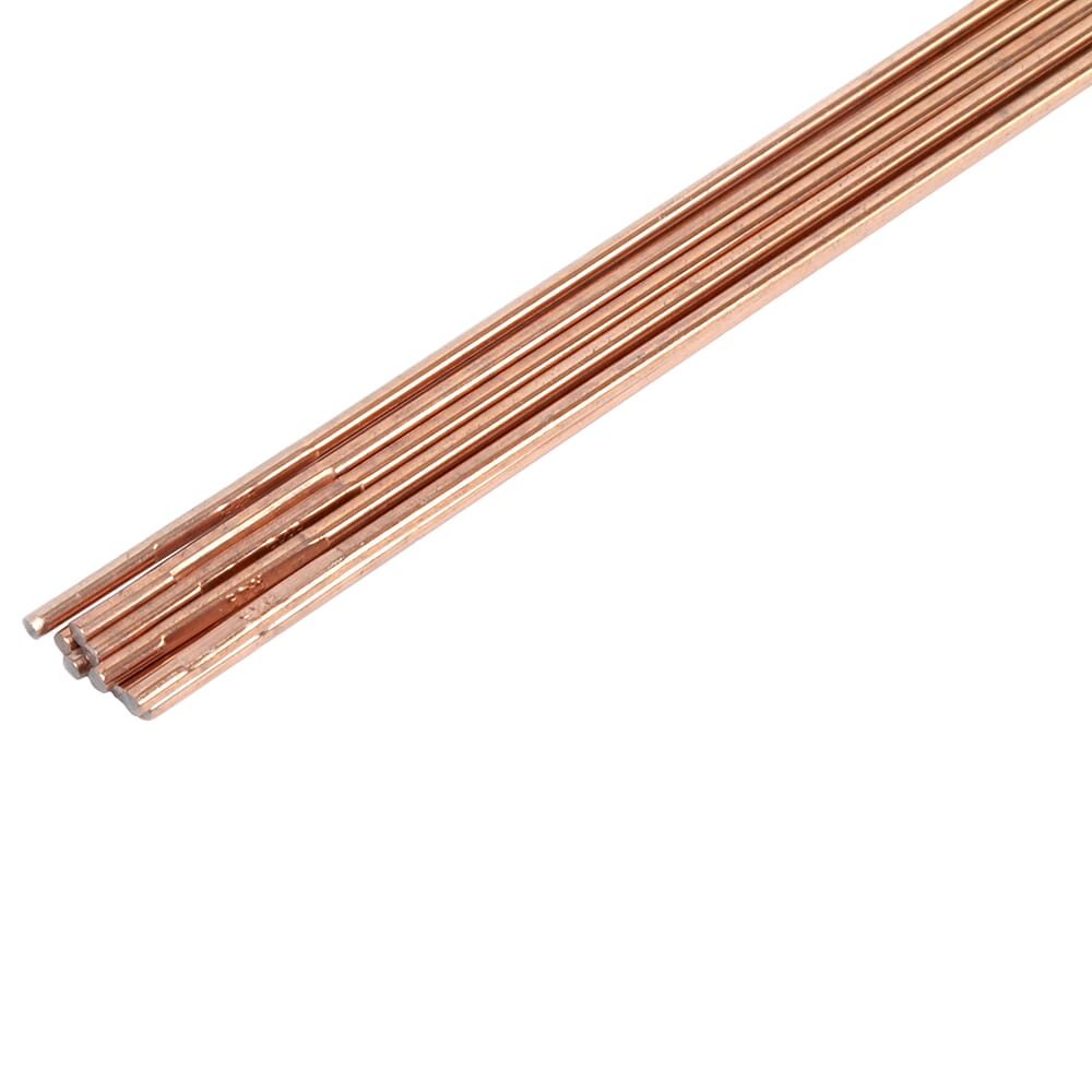 Brazing, TIG, Steel Rod, 1/8 in x 18 in, 10 Rods