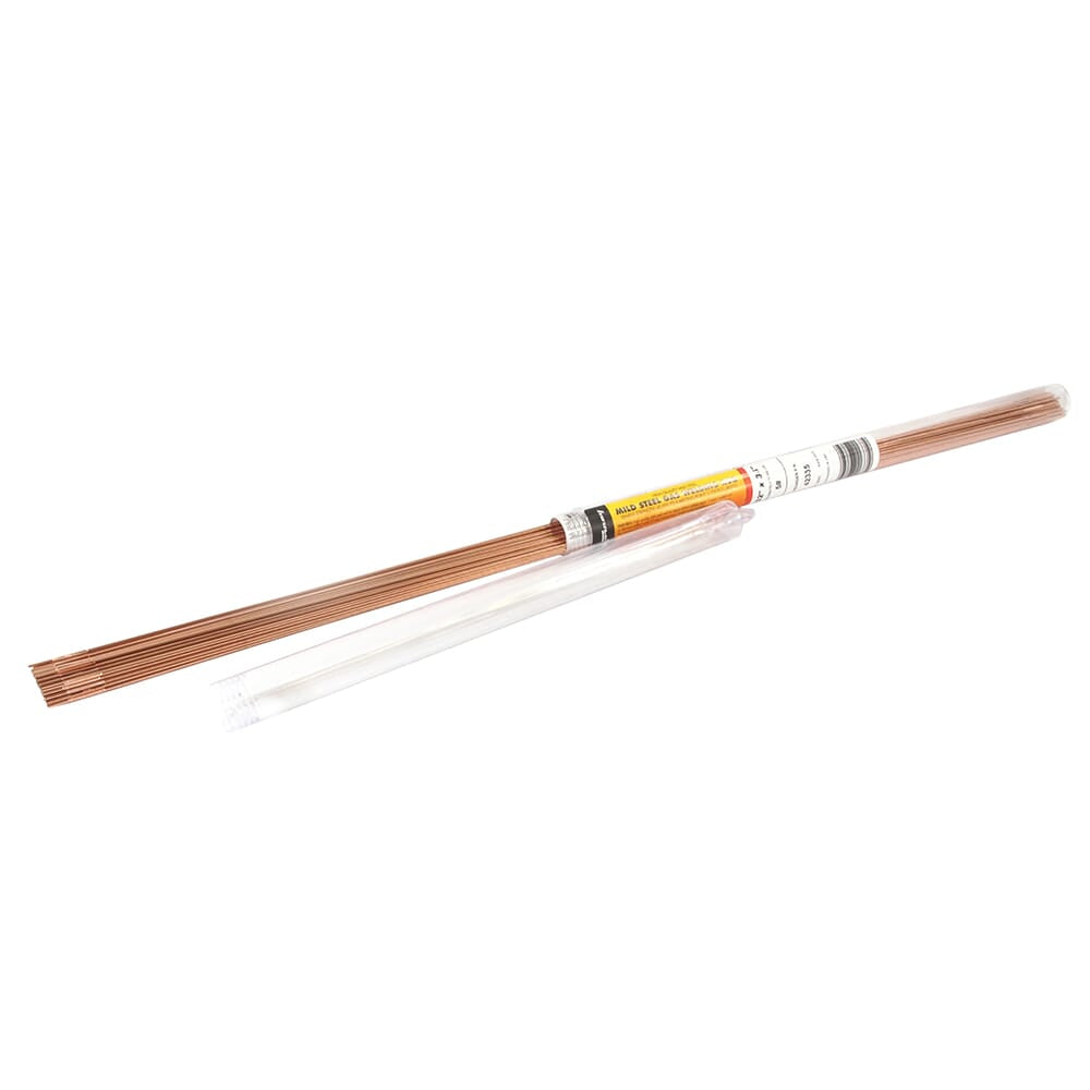 Brazing, TIG, Steel Rod, 3/32 in x 36 in, 5 Pound