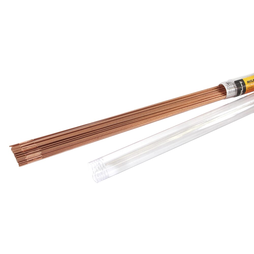 Brazing, TIG, Steel Rod, 3/32 in x 36 in, 5 Pound