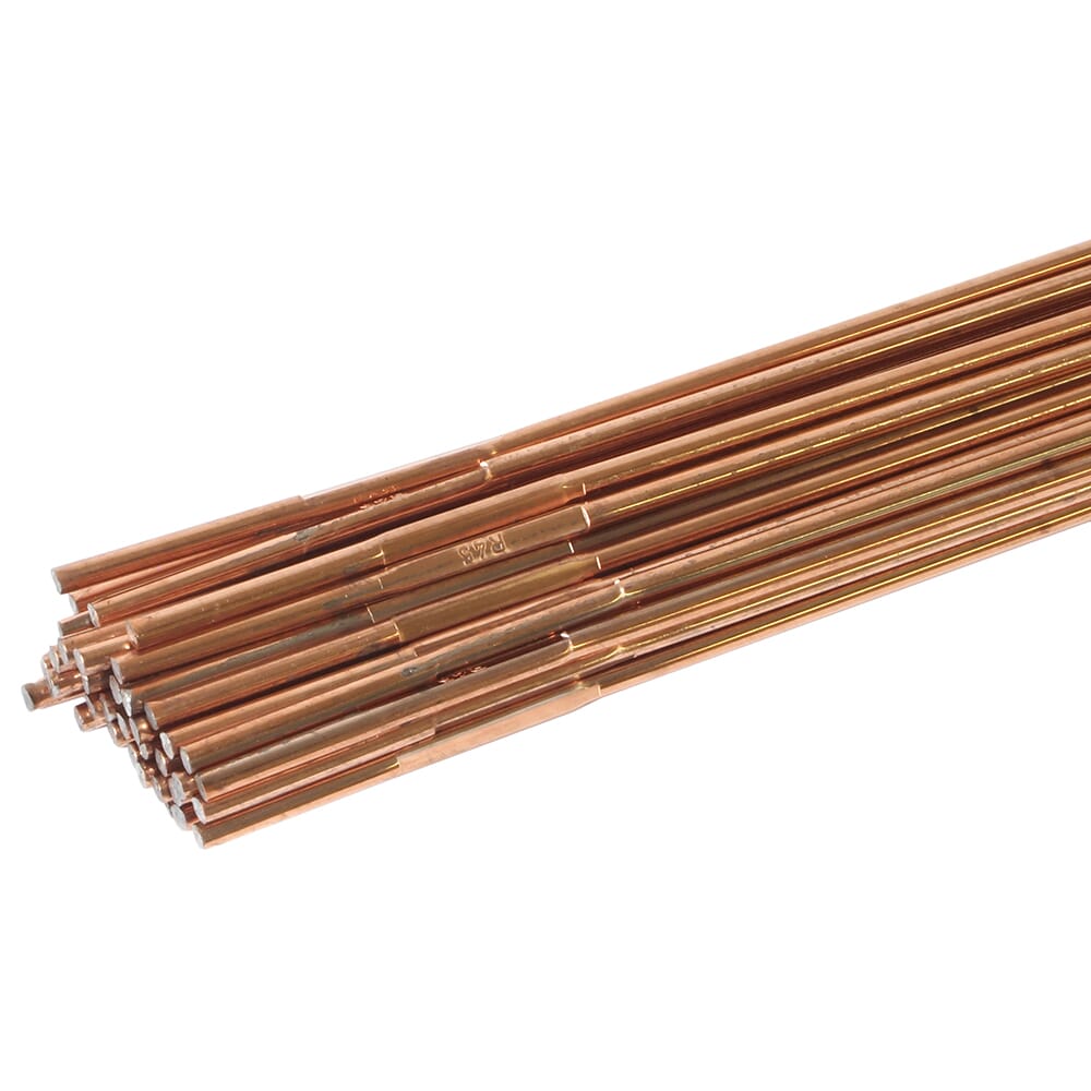 Brazing, TIG, Steel Rod, 1/8 in x 36 in, 5 Pound