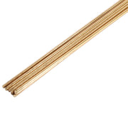 Gas Brazing Rod, Low Fuming Bare Brass, 1/8 in x 18 in, 10 Rods