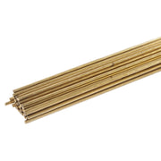 Gas Brazing Rod, Low Fuming Bare Brass, 1/8 in x 36 in, 5 Pound