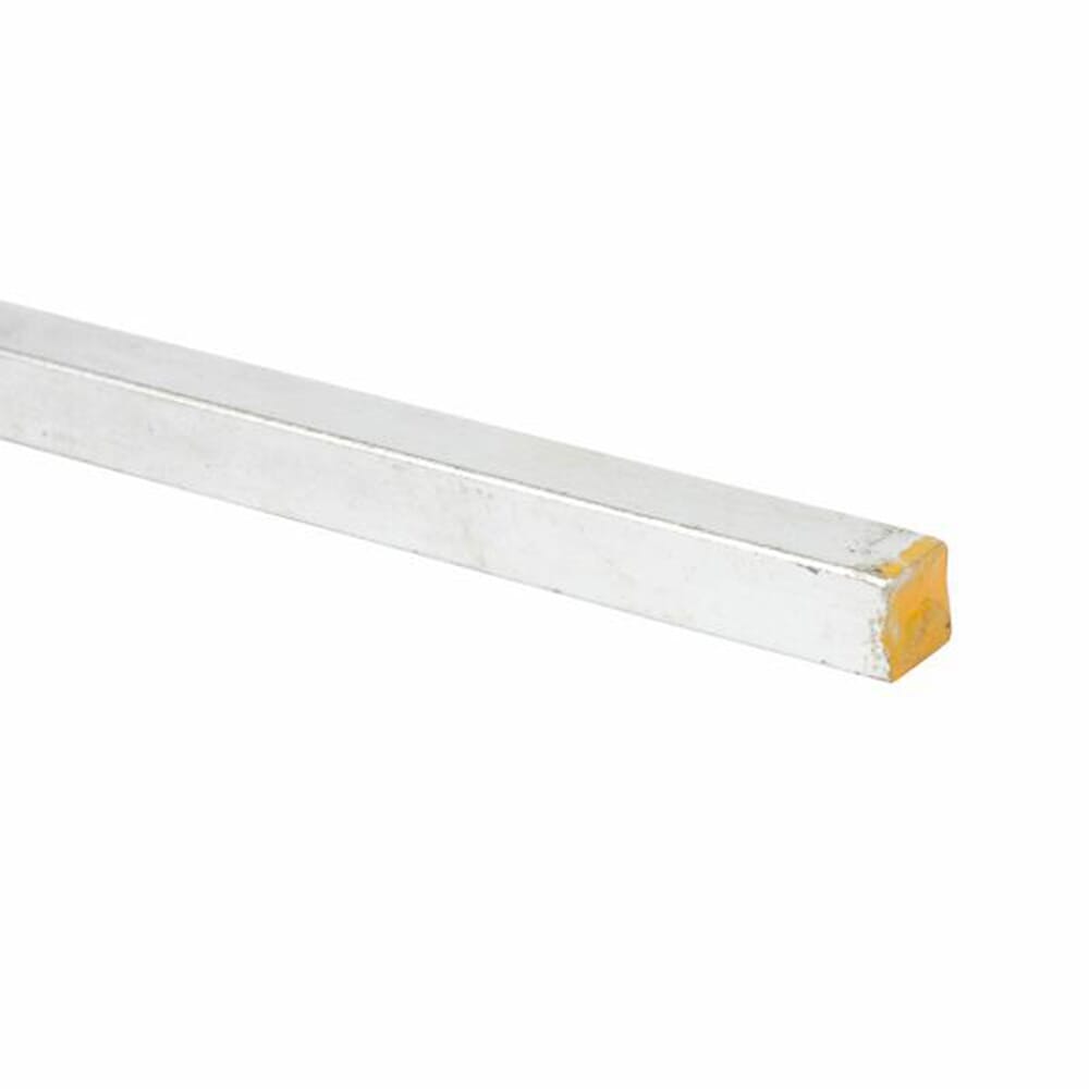 Square Plated Key Stock, 3/16 in x 1ft