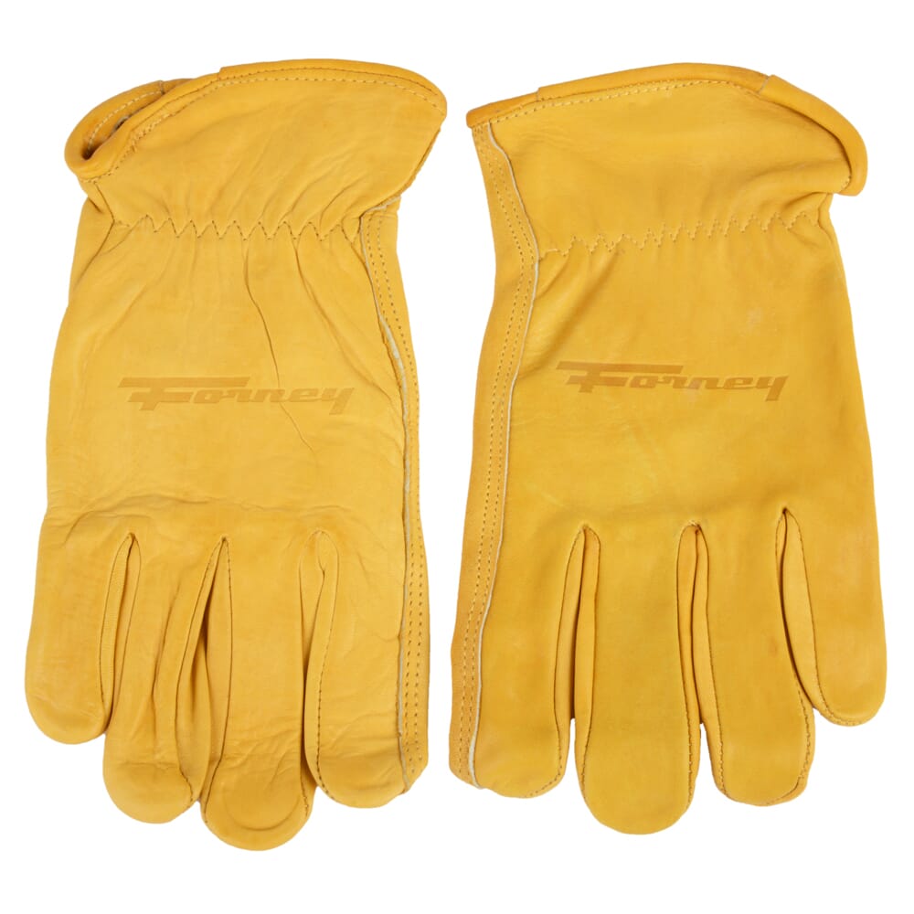 Premium Cowhide Leather Driver Work Gloves (Men's M)
