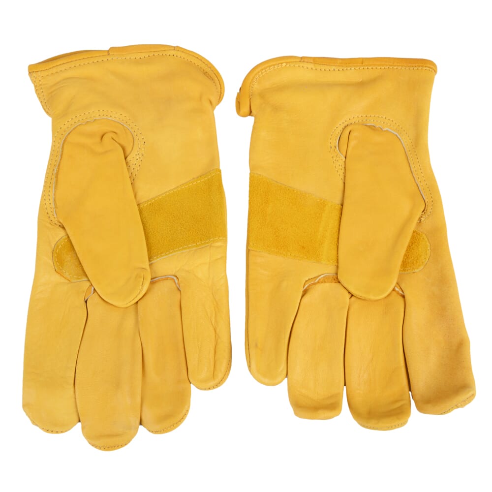 Premium Cowhide Leather Driver Work Gloves (Men's M)