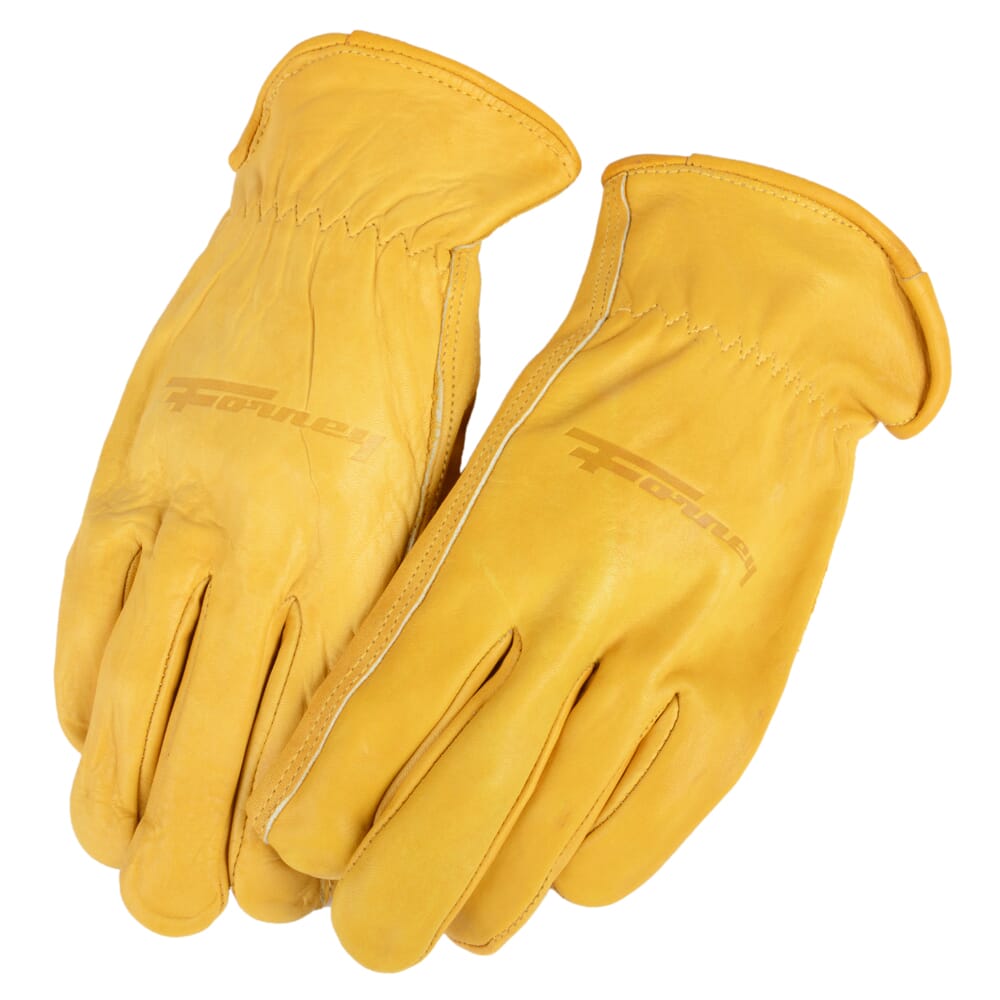 Premium Cowhide Leather Driver Work Gloves (Men's M)
