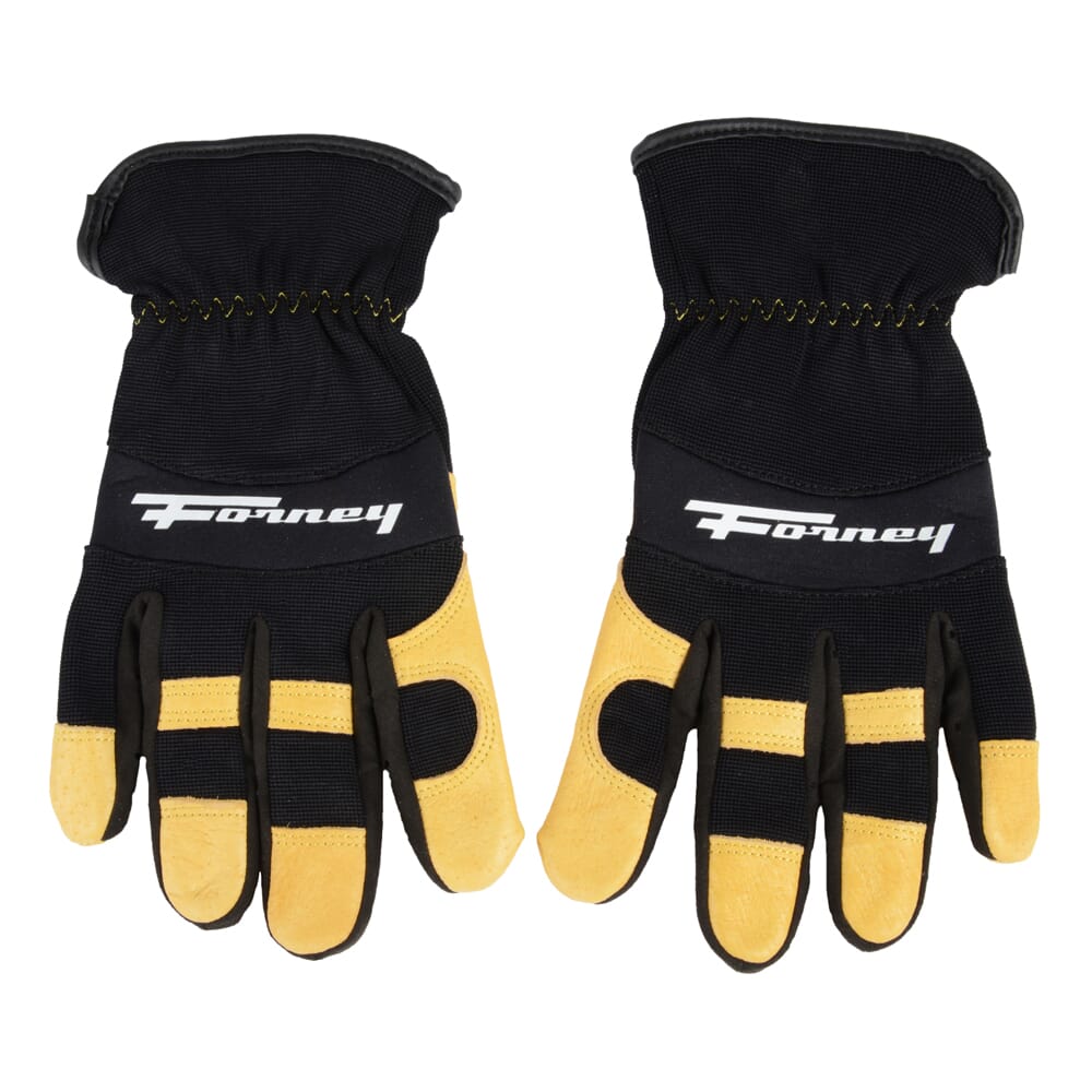 Premium Pigskin Leather Utility Work Gloves (Men's XL)