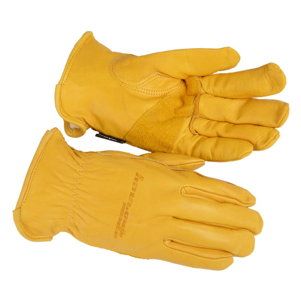 Lined Premium Cowhide Leather Driver Work Gloves (Men's L)