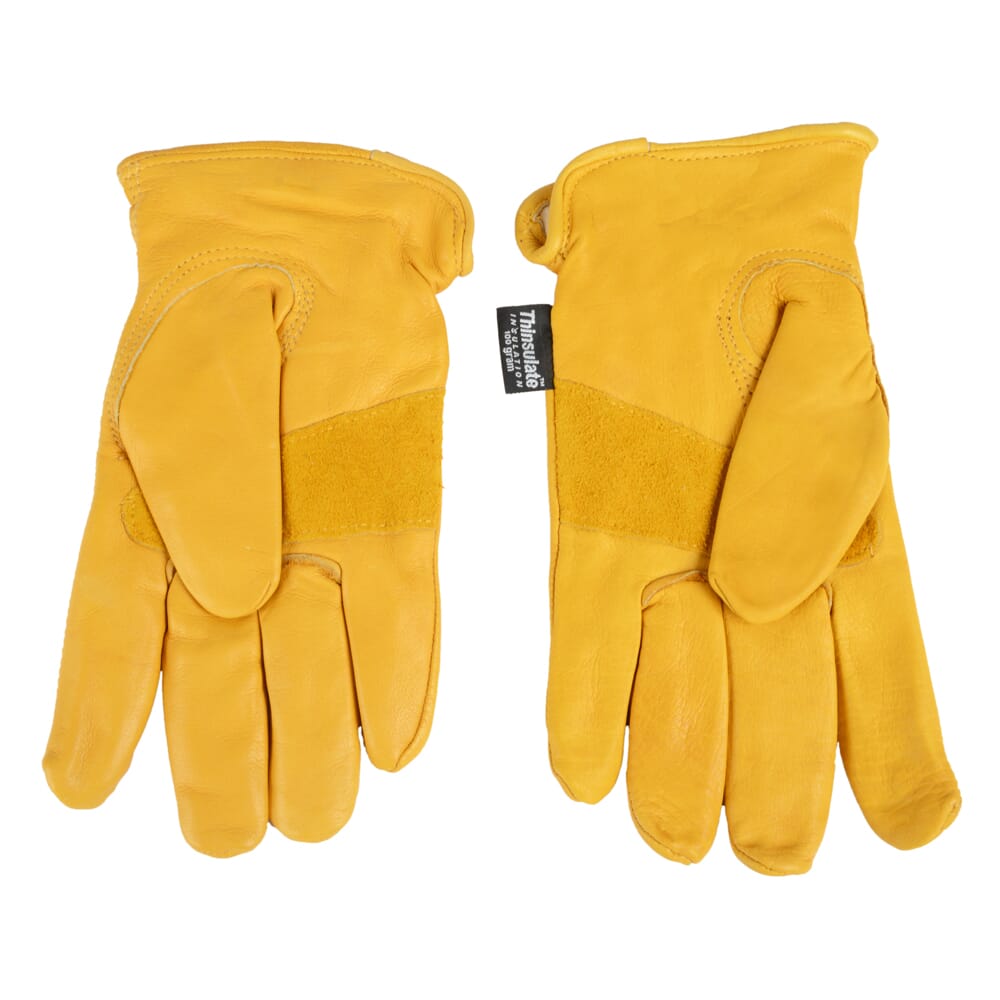Lined Premium Cowhide Leather Driver Work Gloves (Men's XL)