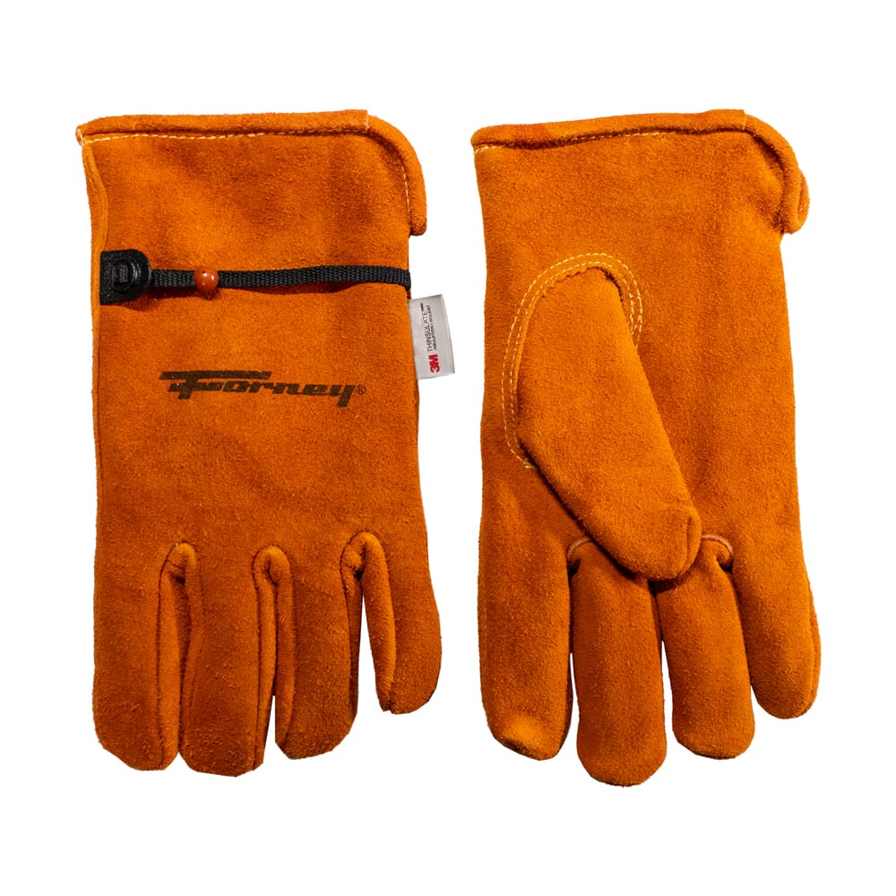 Suede Deerskin Leather Lined Driver Work Gloves (Men's L)