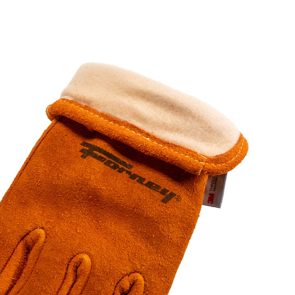 Suede Deerskin Leather Lined Driver Work Gloves (Men's XL)
