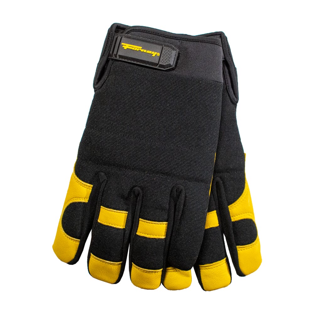 Hydra-Lock Water Resistant Lined Utility/Multi-Purpose Goatskin Work Gloves (Men's M)