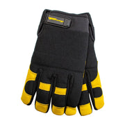 Hydra-Lock Water Resistant Lined Utility/Multi-Purpose Goatskin Work Gloves (Men's M)