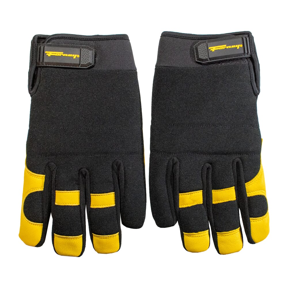 Hydra-Lock Water Resistant Lined Utility/Multi-Purpose Goatskin Work Gloves (Men's L)