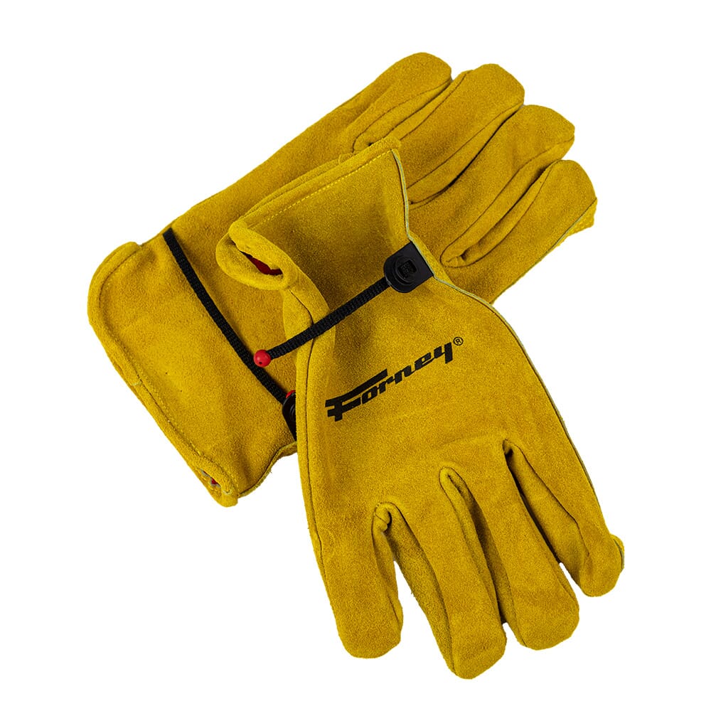 Lined Suede Cowhide Leather Driver Work Gloves (Men's M)