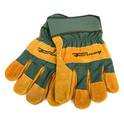 Premium Cowhide Leather Palm Work Gloves (Men's L)