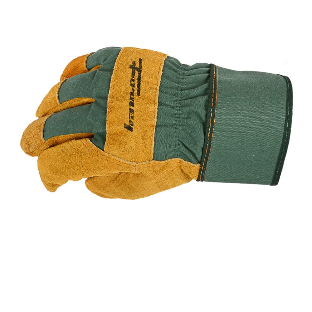 Premium Cowhide Leather Palm Work Gloves (Men's L)