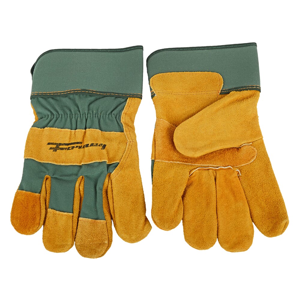 Premium Cowhide Leather Palm Work Gloves (Men's XL)