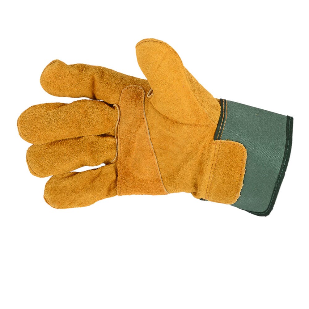 Lined Premium Cowhide Leather Palm Work Gloves (Men's L)