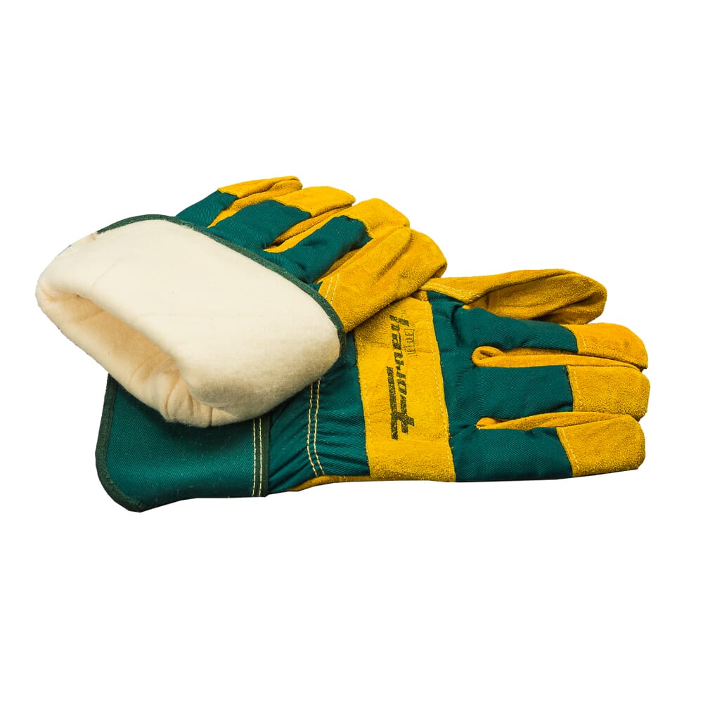Lined Premium Cowhide Leather Palm Work Gloves (Men's XL)