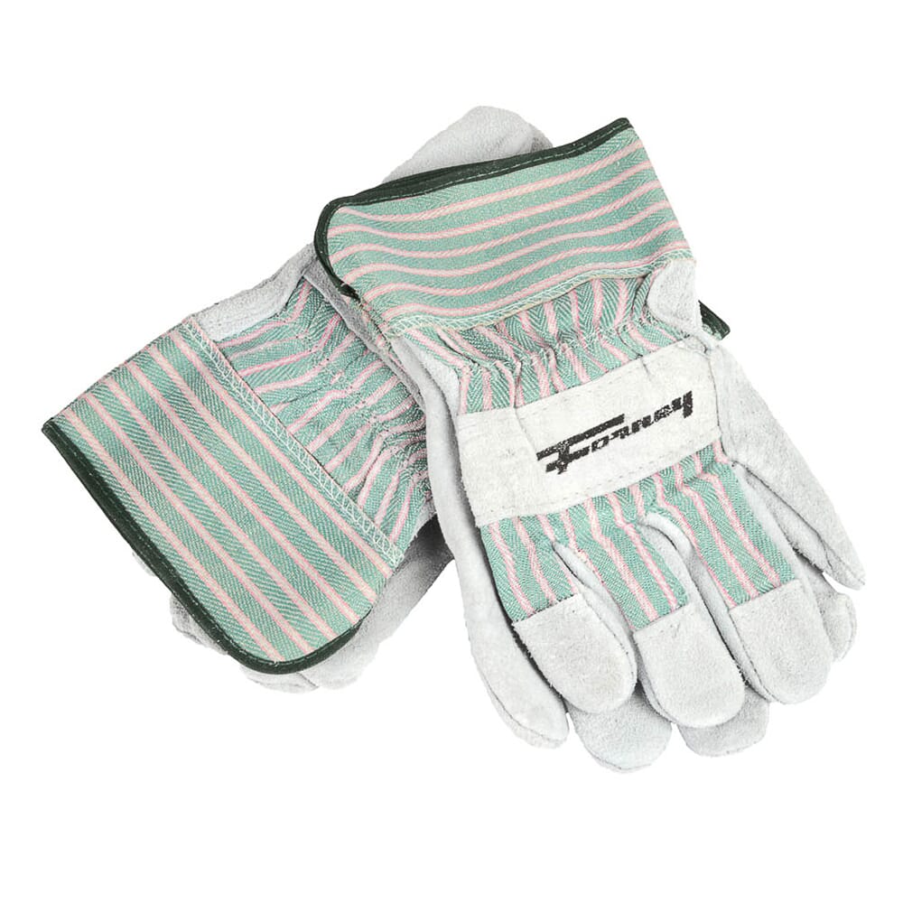 Standard Cowhide Leather Palm Work Gloves, 3-Pack (Men's L)