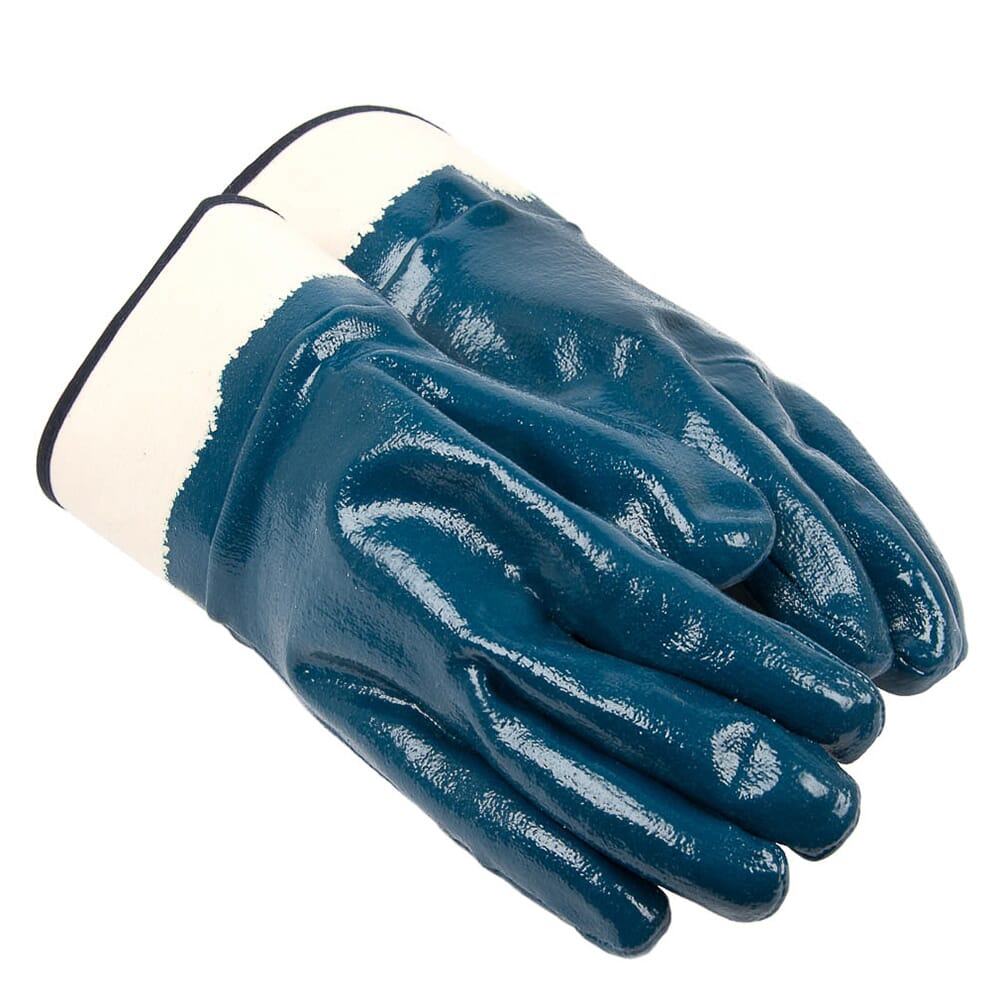 Heavyweight Nitrile Coated Chemical Gloves (Size L/XL)