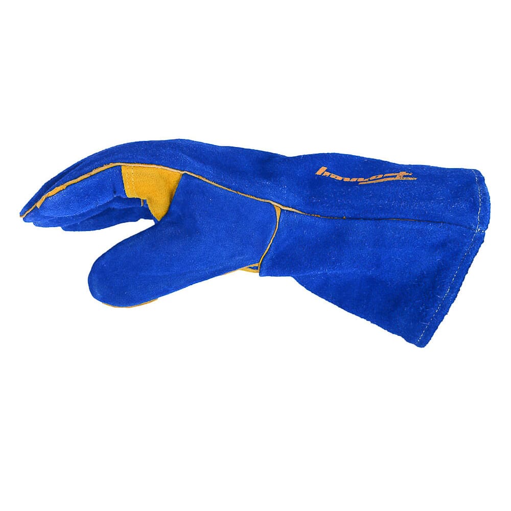 Blue Leather Welding Gloves (Men's L)