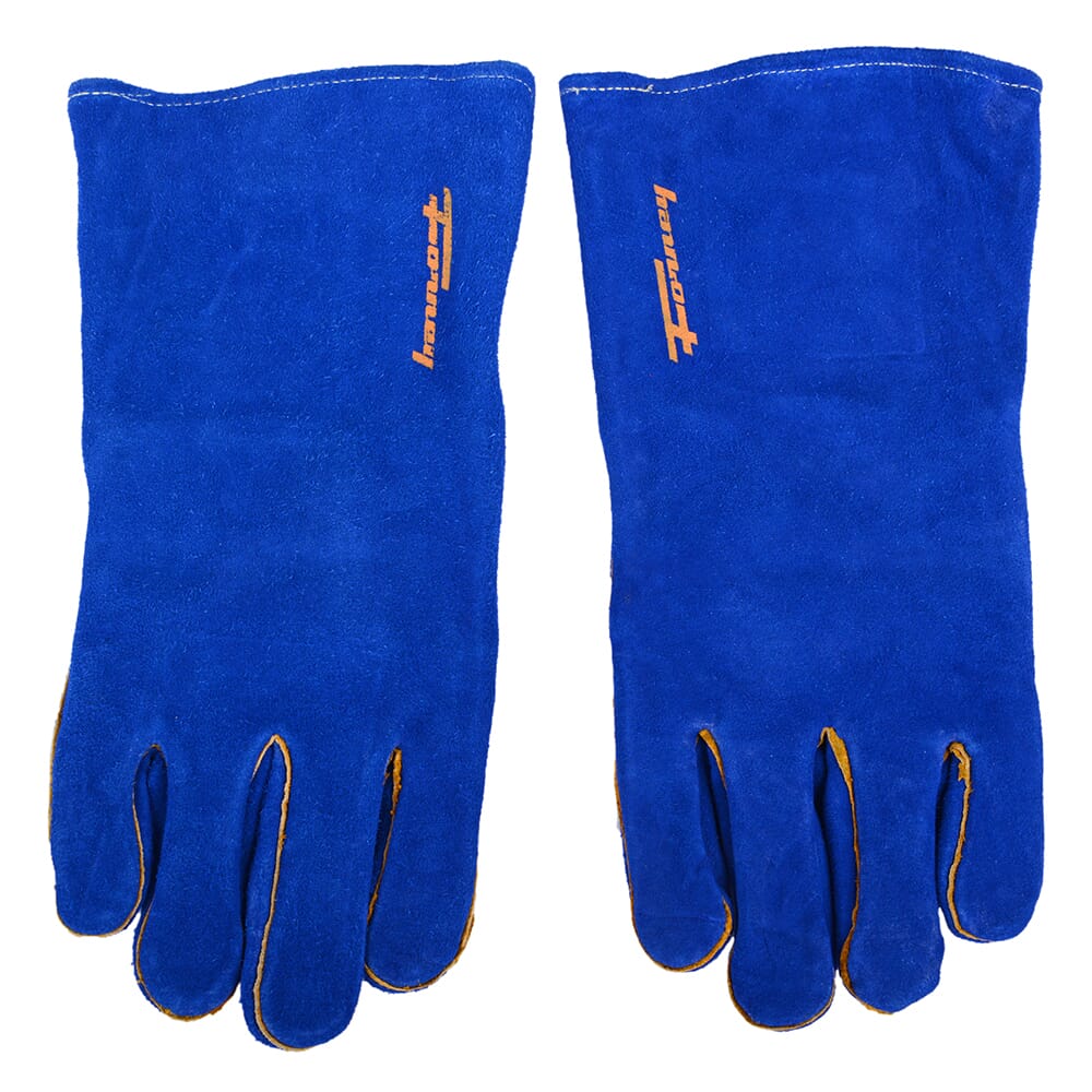 Blue Leather Welding Gloves (Men's XL)