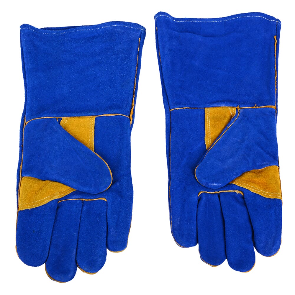 Blue Leather Welding Gloves (Men's XL)