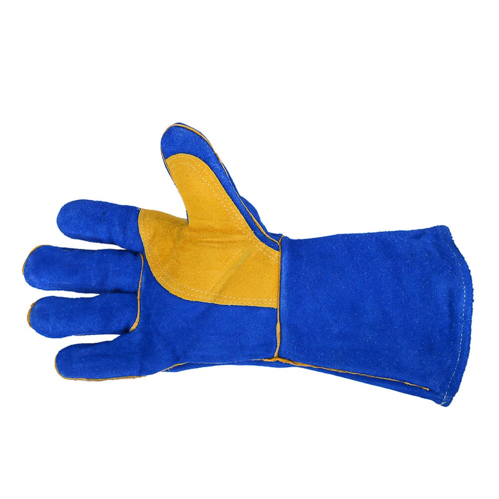 Blue Leather Welding Gloves (Men's XL)