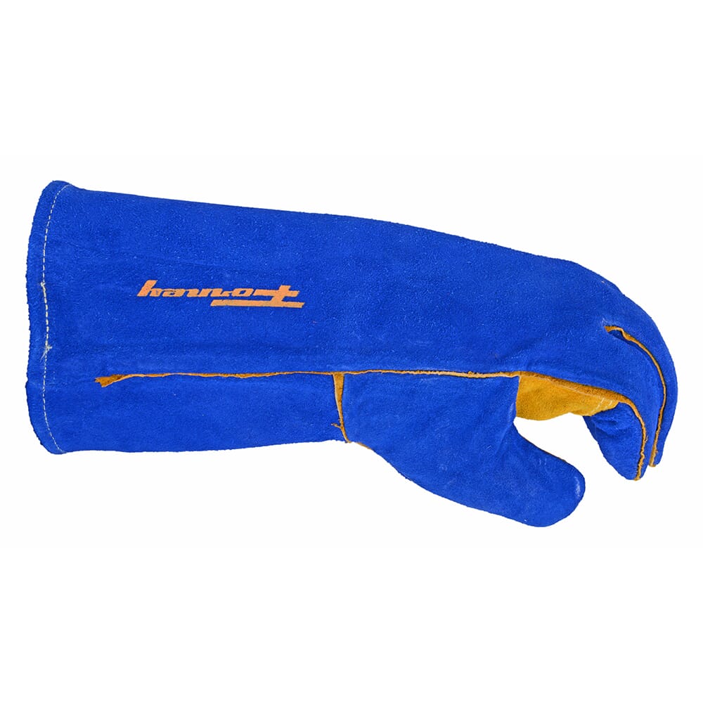 Blue Leather Welding Gloves (Men's XL)