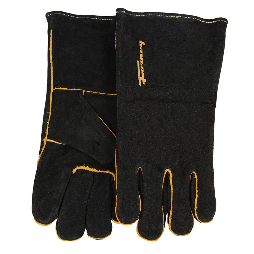 Black Leather Welding Gloves (Men's L)