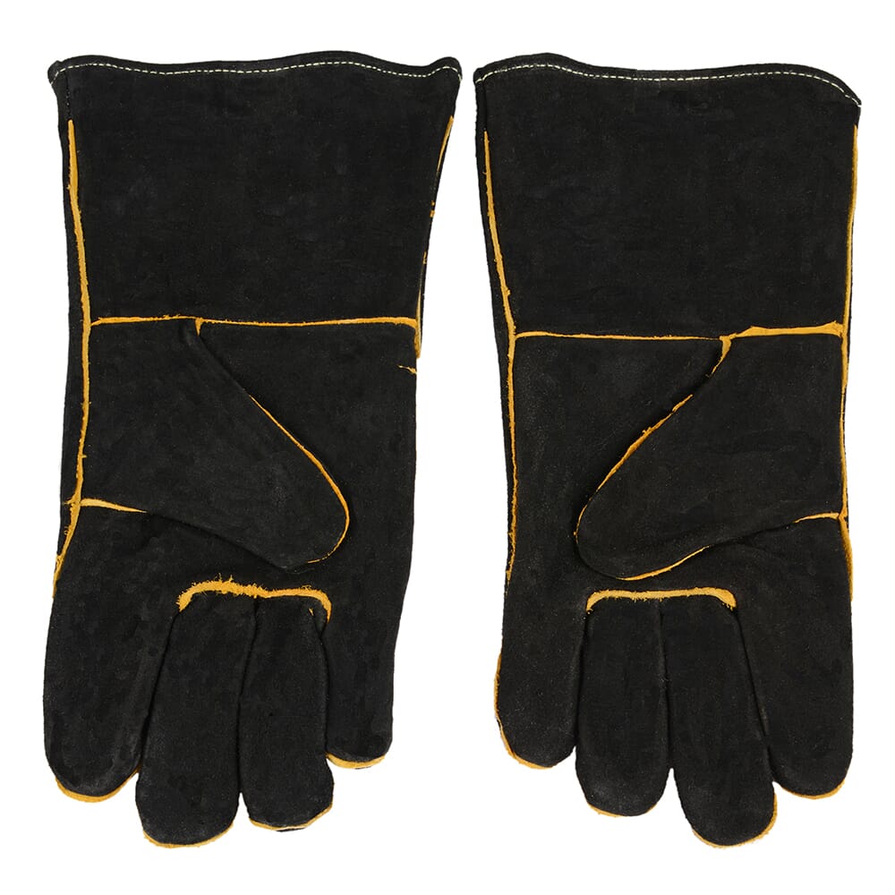 Black Leather Welding Gloves (Men's L)