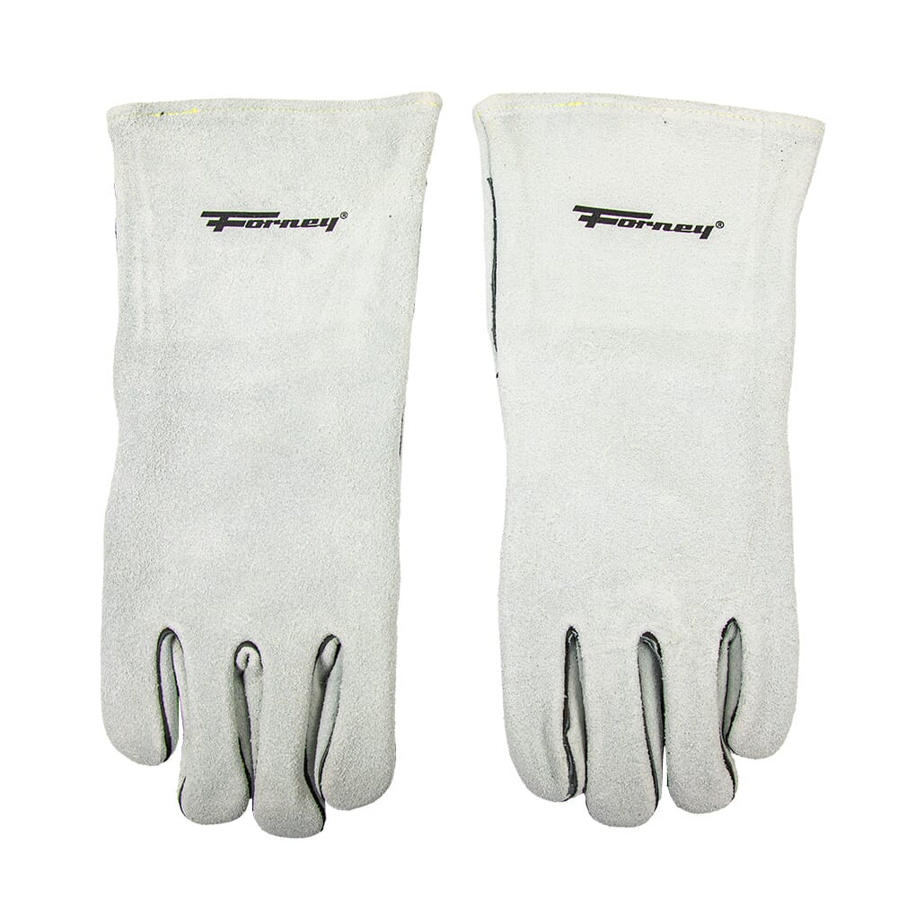 Gray Leather Welding Gloves (Men's XL)