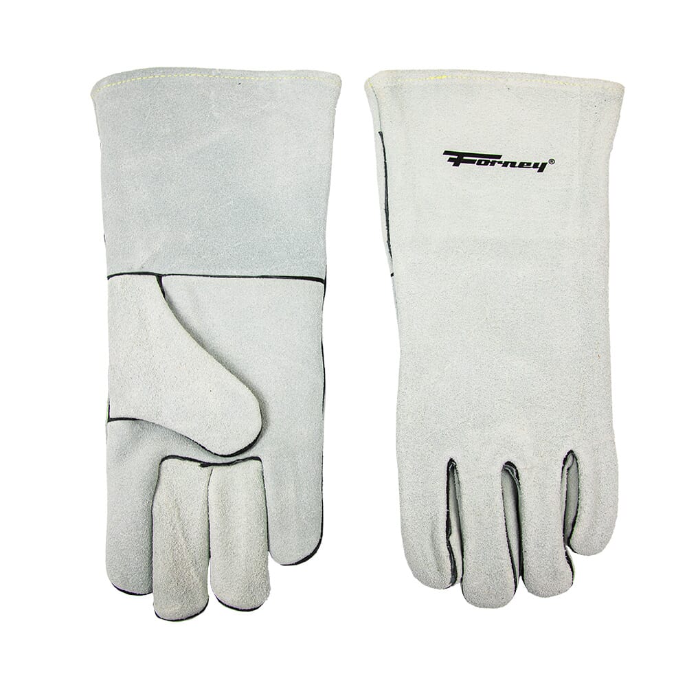 Gray Leather Welding Gloves (Men's XL)
