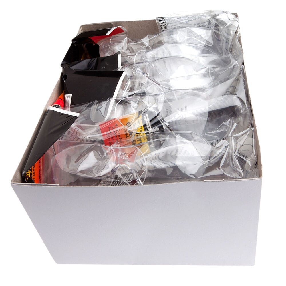 Safety Glasses, Clear Lens, 10-Pack