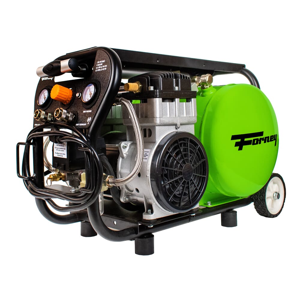 Fornair® 2.0 Hp, 4 Gal, Oil-Free Air Compressor, 120 PSI, 4.5 CFM @ 90 PSI