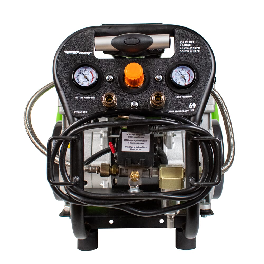 Fornair® 2.0 Hp, 4 Gal, Oil-Free Air Compressor, 120 PSI, 4.5 CFM @ 90 PSI