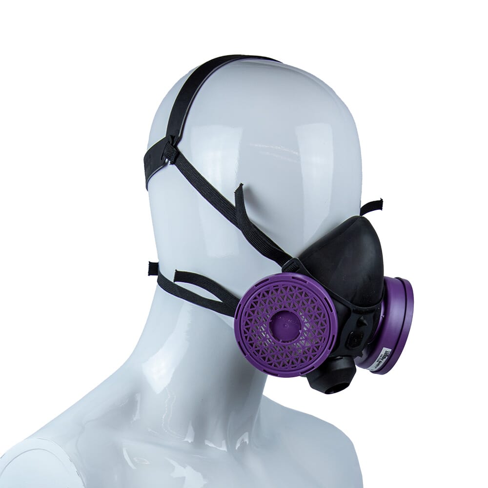P100 High Efficiency Dual Cartridge Half Mask Respirator