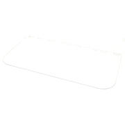 Forney Replacement Face Shield clear flat polycarbonate visor with pin-mount slots along top edge for face shield headgear