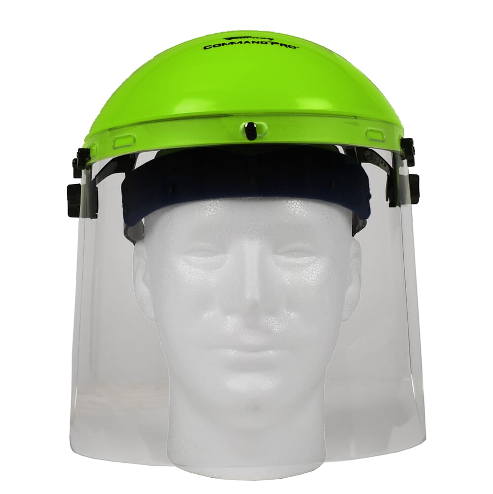 Command PRO Grinding Shield Assembly with Ratchet Headgear, Clear