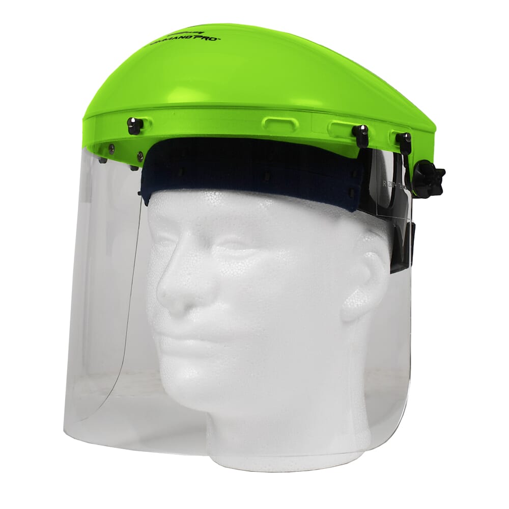 Command PRO Grinding Shield Assembly with Ratchet Headgear, Clear