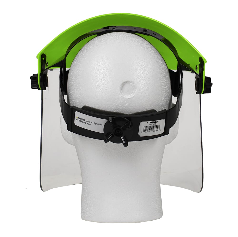 Command PRO Grinding Shield Assembly with Ratchet Headgear, Clear