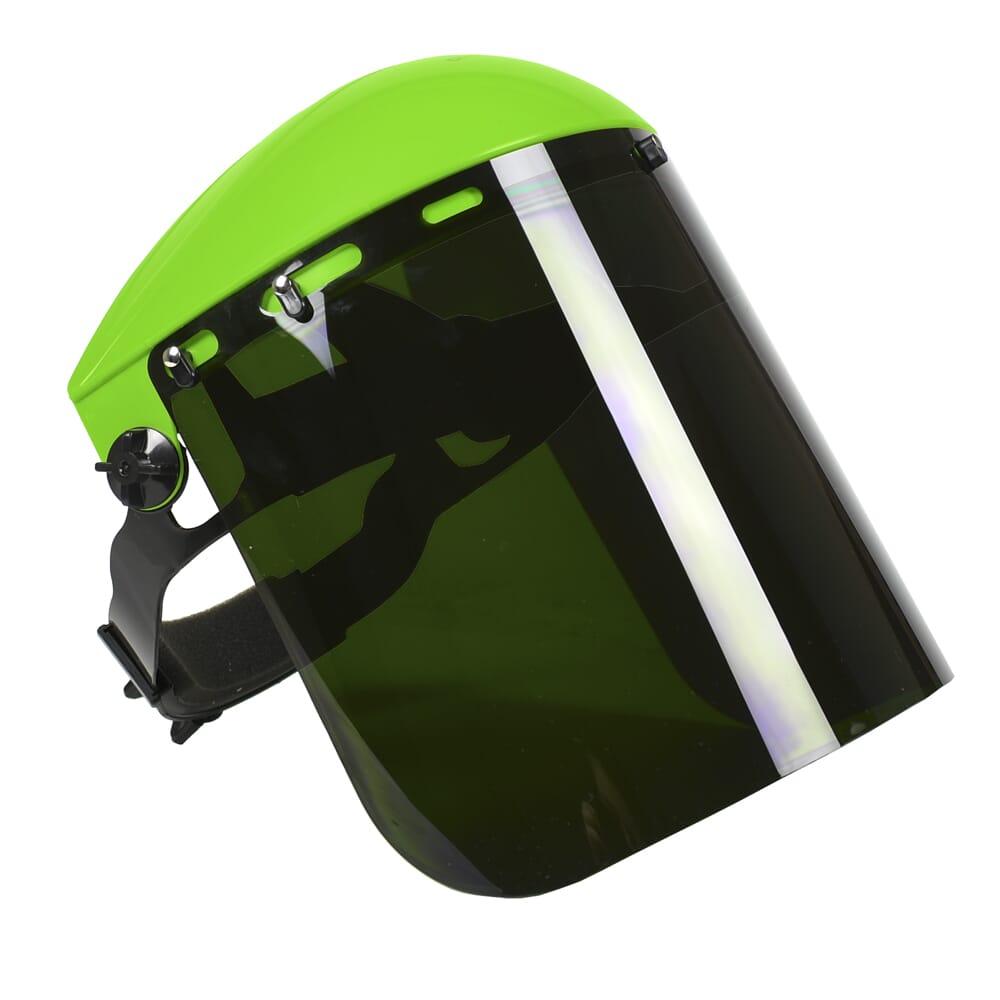 Command PRO Grinding Shield Assembly with Ratchet Headgear, Green