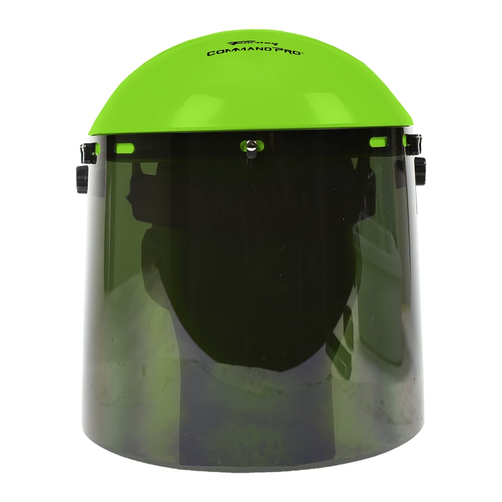 Command PRO Grinding Shield Assembly with Ratchet Headgear, Green