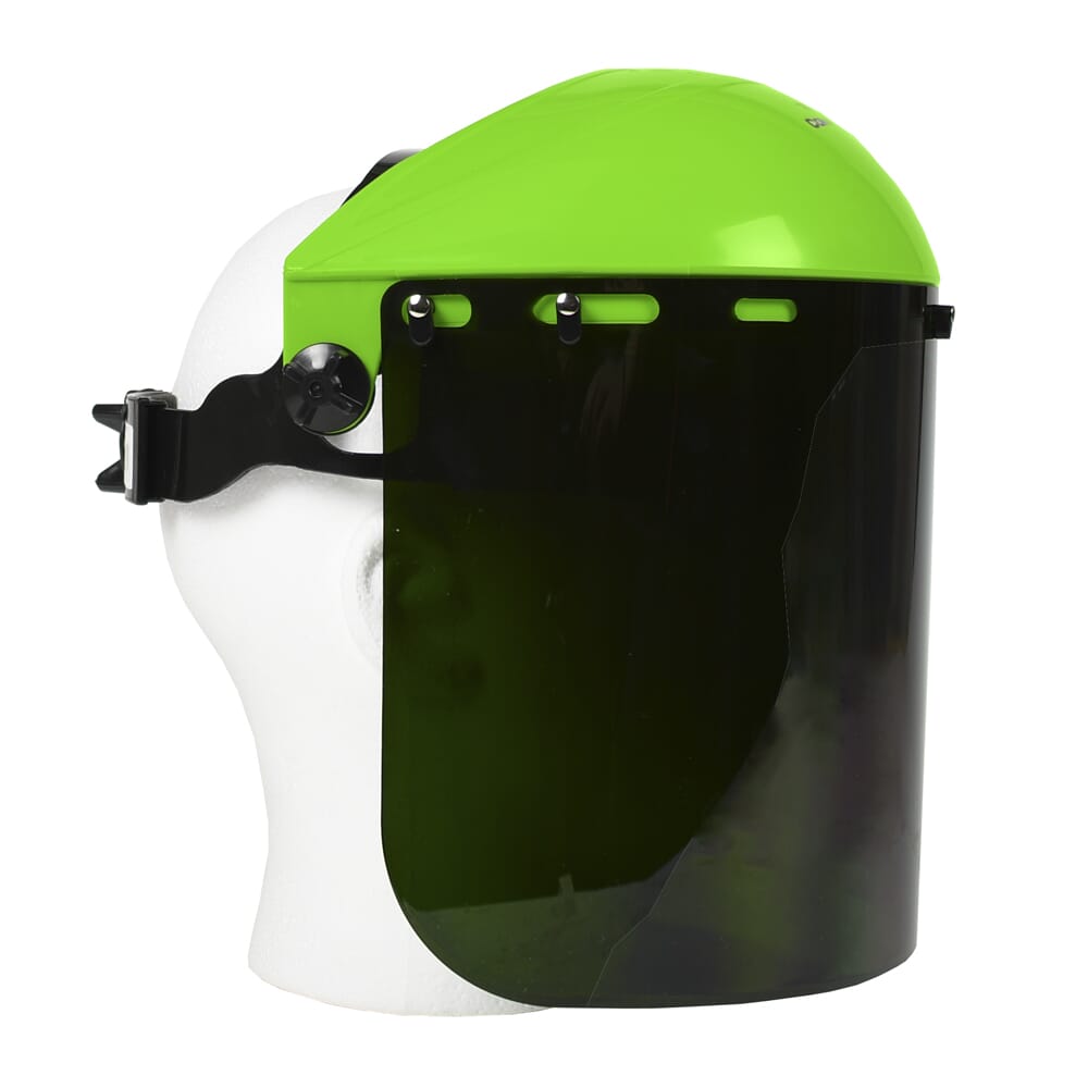 Command PRO Grinding Shield Assembly with Ratchet Headgear, Green