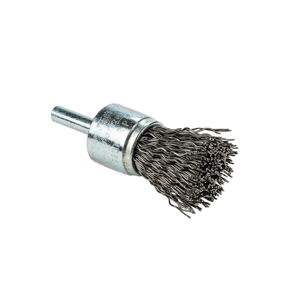 Command PRO End Brush, Crimped, 3/4 in x .020 in x 1/4 in Shank