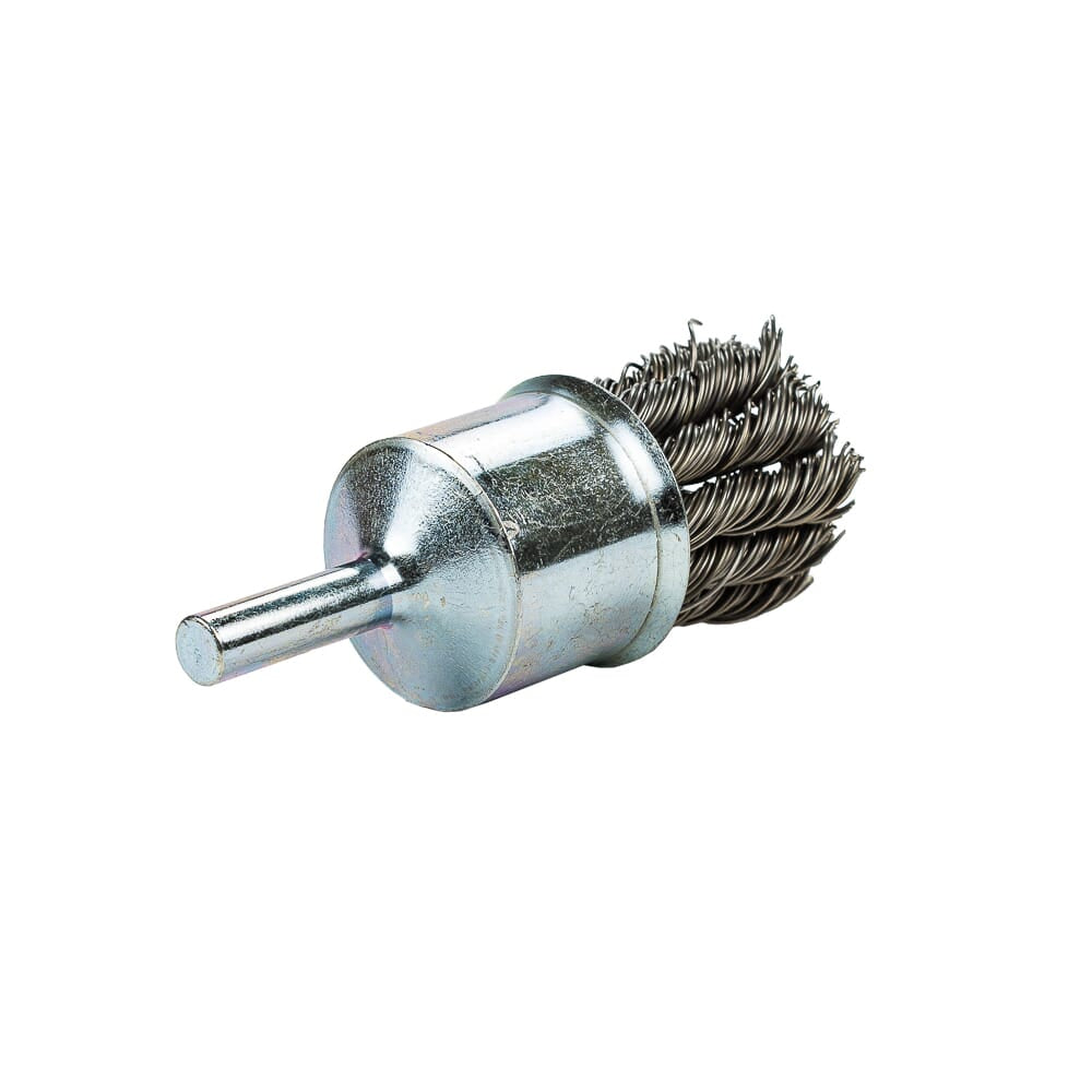 Command PRO End Brush, Knotted, 1 in x .020 in x 1/4 in Shank