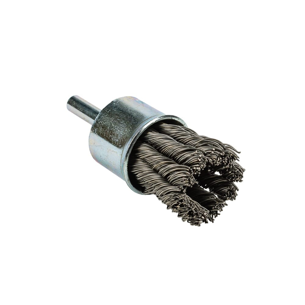 Command PRO End Brush, Knotted, 1 in x .020 in x 1/4 in Shank