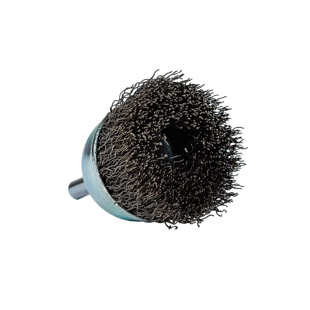 Command PRO Cup Brush Crimped, 1-1/2 in x .014 in x 1/4 in Shank